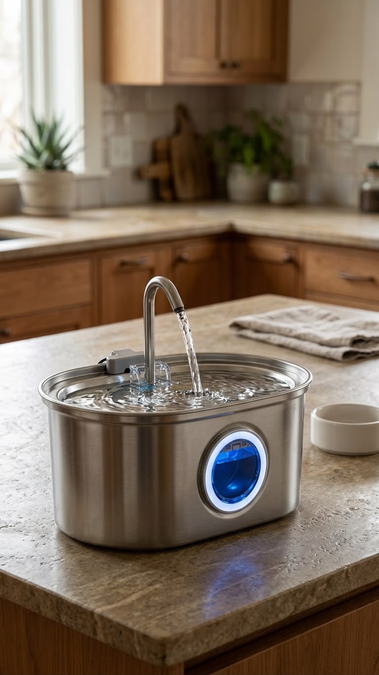 3.2L Stainless Steel Cat Water Fountain