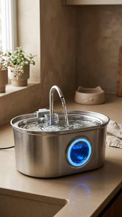 3.2L Stainless Steel Cat Water Fountain